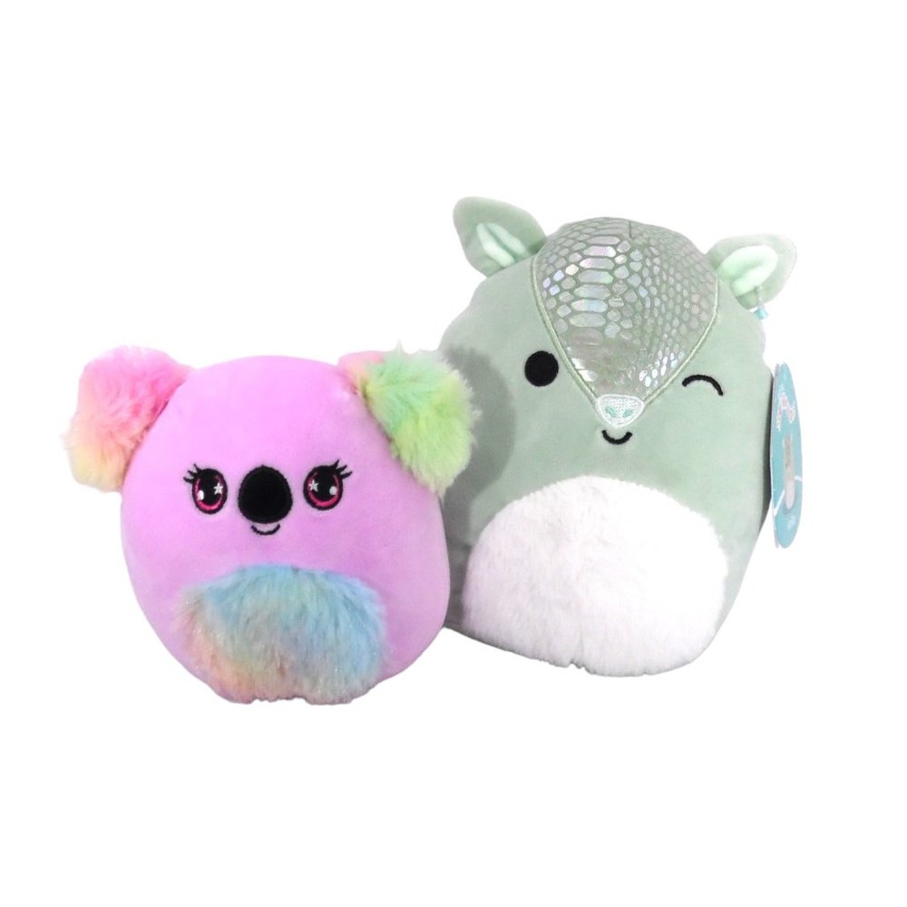 Squishmallows Koala Bear and Arilla Armadillo Plush Stuffed Animals Pre-owned